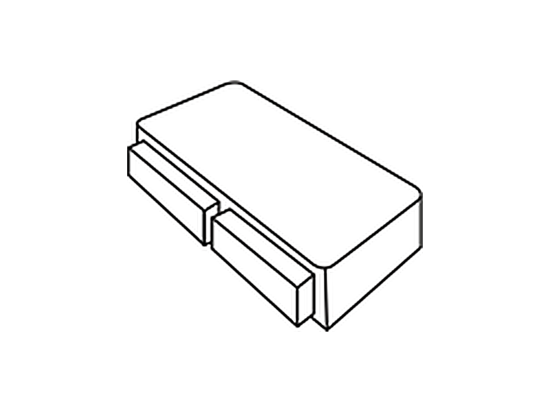 Single divan base with two drawers on one side